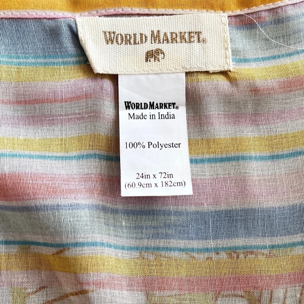 World Market Printed Scarf Beach Coverup Resort Festival